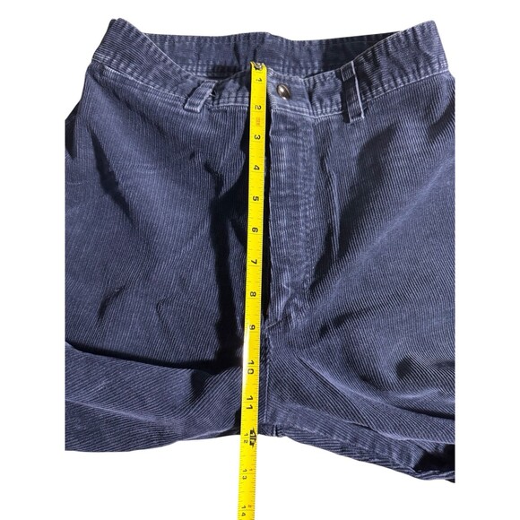 VTG Crestline High Waisted Corduroy Pants Size 10 Straight Leg 1970s Navy Boho - Picture 9 of 14